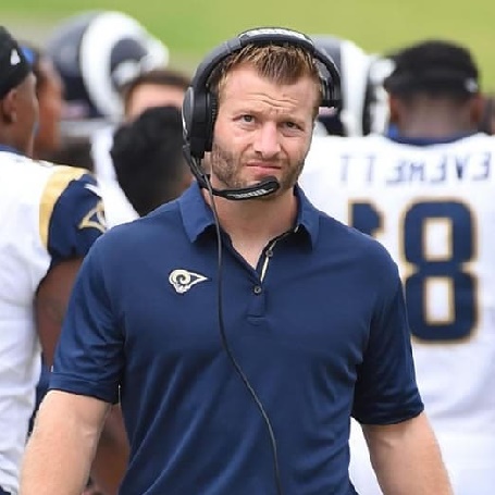 Sean McVay boyfriedn of Veronika and the head coach fro for Los Angeles Rams of the National Football League.