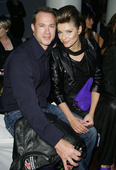 Ivana Milicevic with her ex-husband Adrian Hunter from (2007 to 2009).
