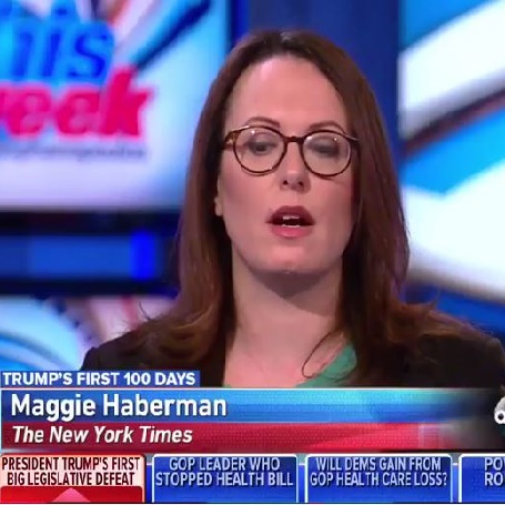 The news reporter of New York Daily News Maggie Haberman.