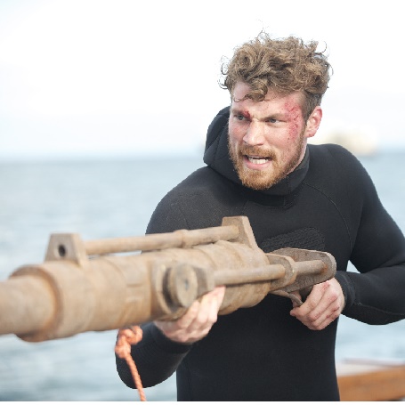 Actor Derek Theler in Shark Killer.