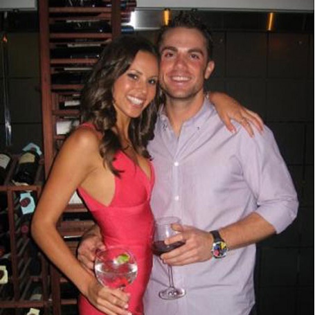 Dianna Russini with her ex-boyfriend David Wright.
