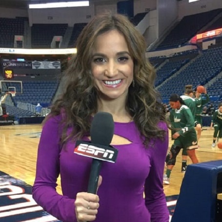 Dianna Russini in ESPN as a sport anchored. 
