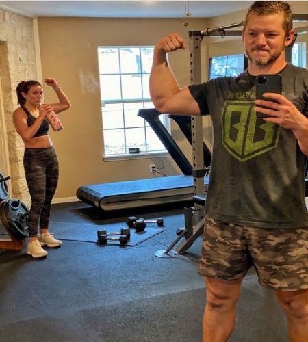 Matt Carriker loves spending time at gym SOURCE. 