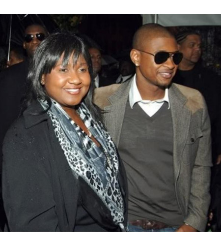 Jonettta Patton with her son, Usher
